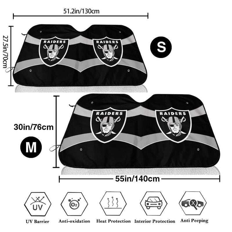 Las Vegas Raiders Printed suitable for front Car windshield sunshades Car windshield sunshades