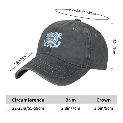 United States Coast Guard Printed unisex baseball cap adjustable cap outdoor sunshade trucker hat