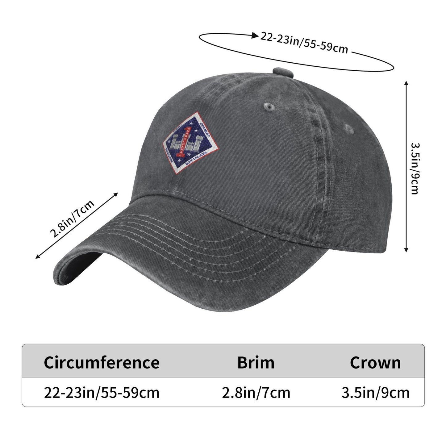 1ST CEB Insignia Printed unisex baseball cap adjustable cap veteran gift