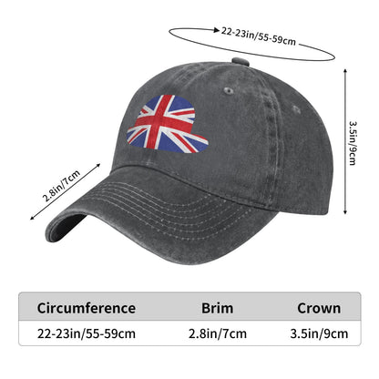 British Flag Printed unisex baseball cap adjustable cap outdoor sun hats trucker hat
