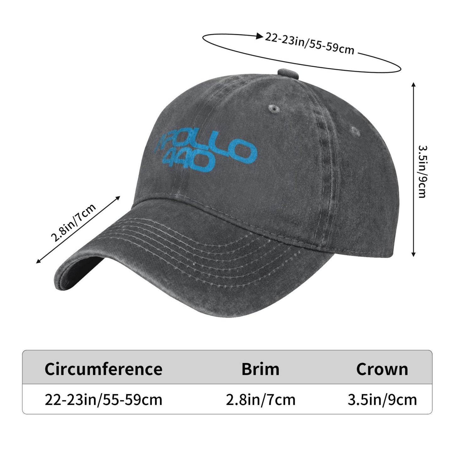 APOLLO 440 Printed unisex baseball cap adjustable cap outdoor sun hats trucker hat