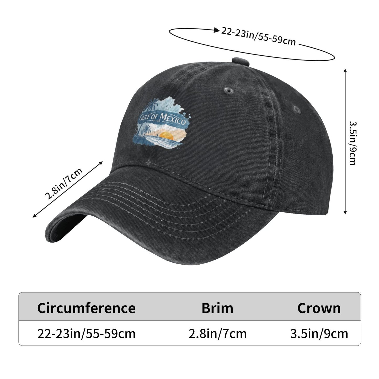 CULF DF MEXCIO Printed unisex baseball cap adjustable cap outdoor sun hats trucker hat