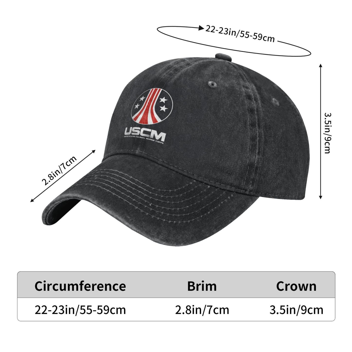 United States Colonial Marine Corps Printed unisex baseball cap outdoor hats adjustable cap trucker gift hat