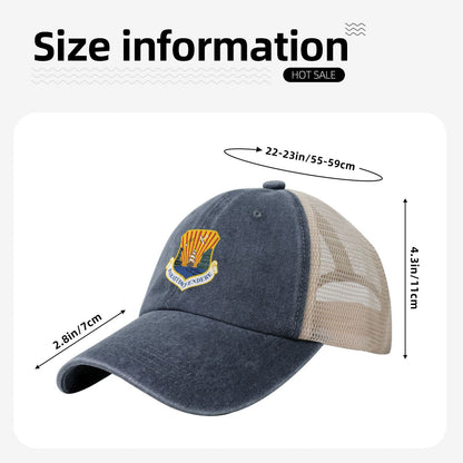 6th Air Mobility Wing Printed unisex baseball cap adjustable grid baseball cap veteran gift
