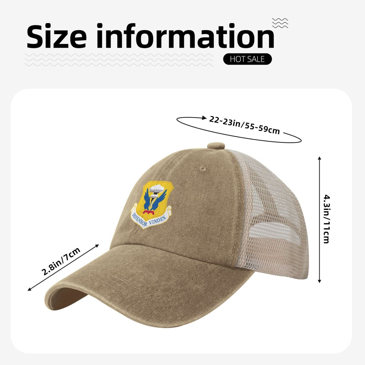 509th Bomb Wing Printed unisex baseball cap adjustable grid baseball cap veteran gift