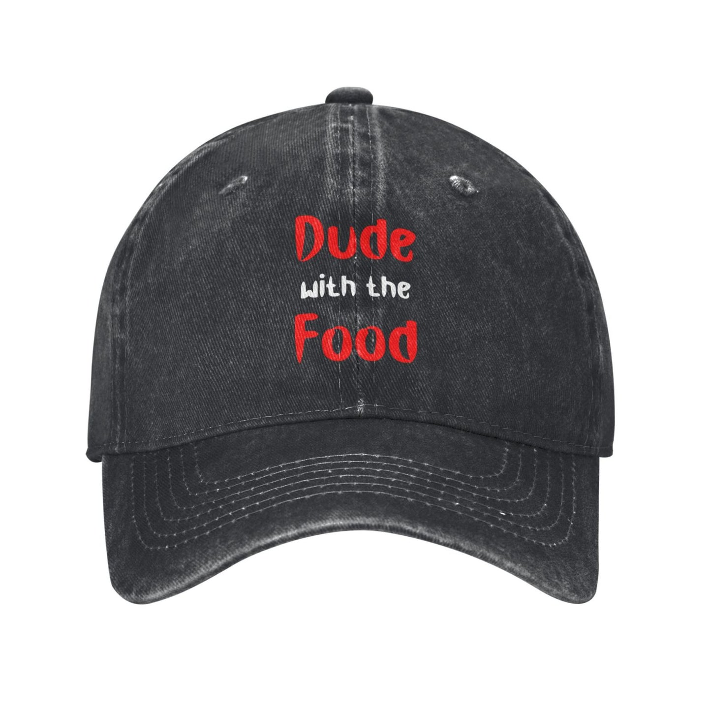 DUde With The FOOD Printed unisex baseball cap adjustable cap outdoor sun hats trucker hat