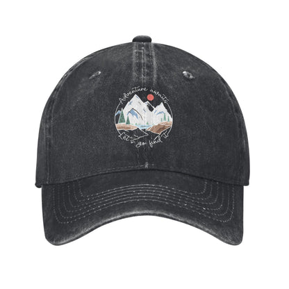 Adventure Awaits Let Go Find It Printed unisex baseball cap adjustable cap outdoor sun hats trucker hat