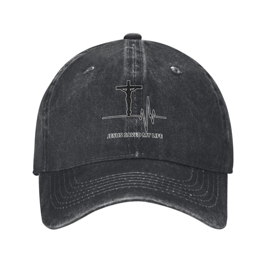 JESUS SAVED MY LIFE Printed unisex baseball cap adjustable cap outdoor hats trucker gift hat