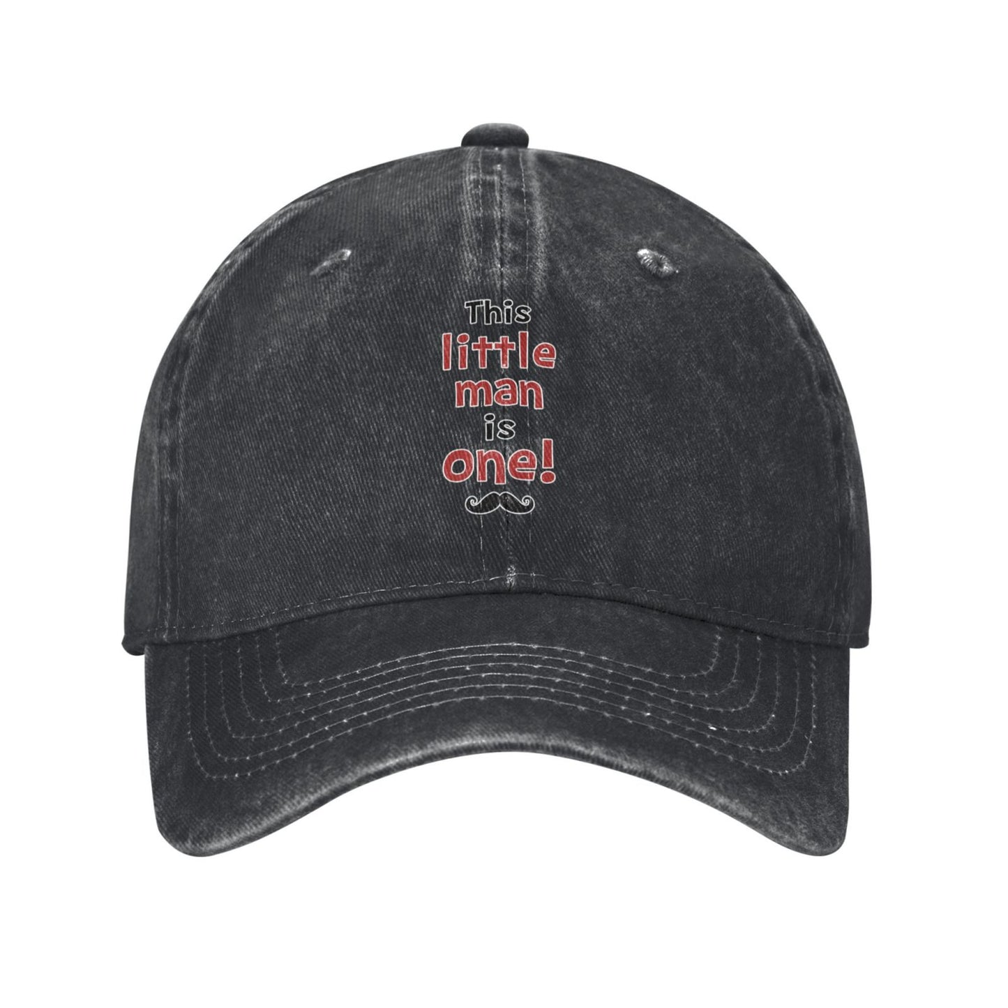 This Little Man Is One! Printed unisex baseball cap adjustable cap outdoor sun hats trucker hat