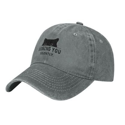 Judging You Silently Printing unisex baseball cap adjustable hats Outdoor leisure hat trucker cap