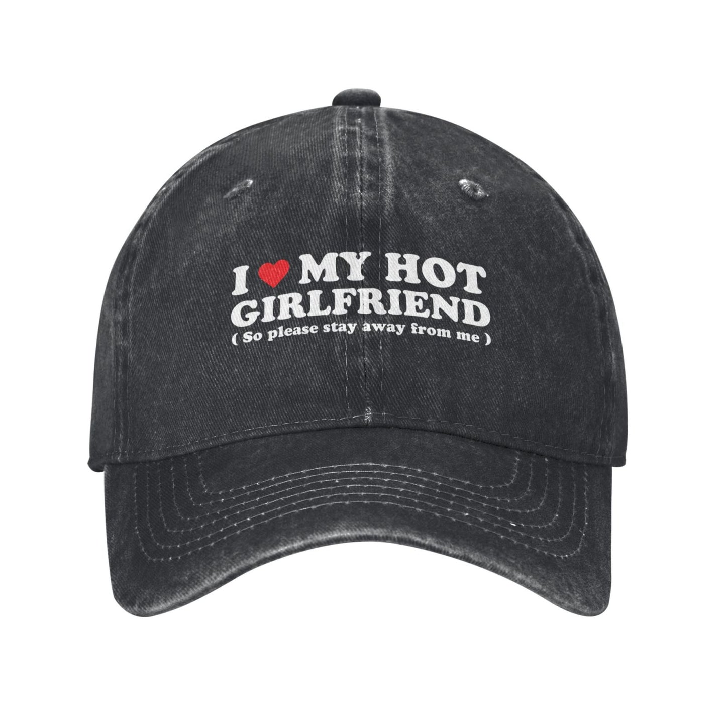 I Love My Hot Girlfriend Printed unisex baseball cap adjustable cap outdoor sun hats trucker hat