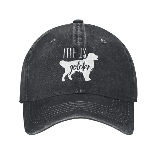 Life Is Golden Printed unisex baseball cap adjustable cap outdoor sun hats trucker hat
