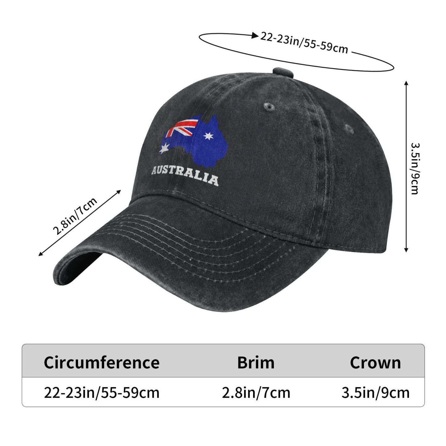AUSTRALIA Printed unisex baseball cap adjustable cap outdoor sun hats trucker hat