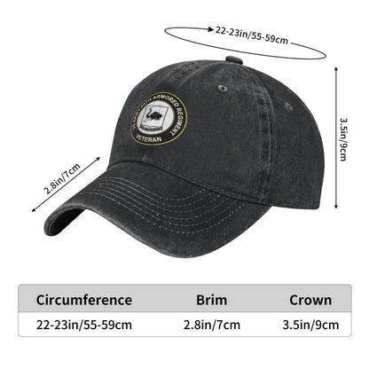 US Army 64th Armored Regiment Printed unisex baseball cap adjustable cap outdoor sun hats trucker hat