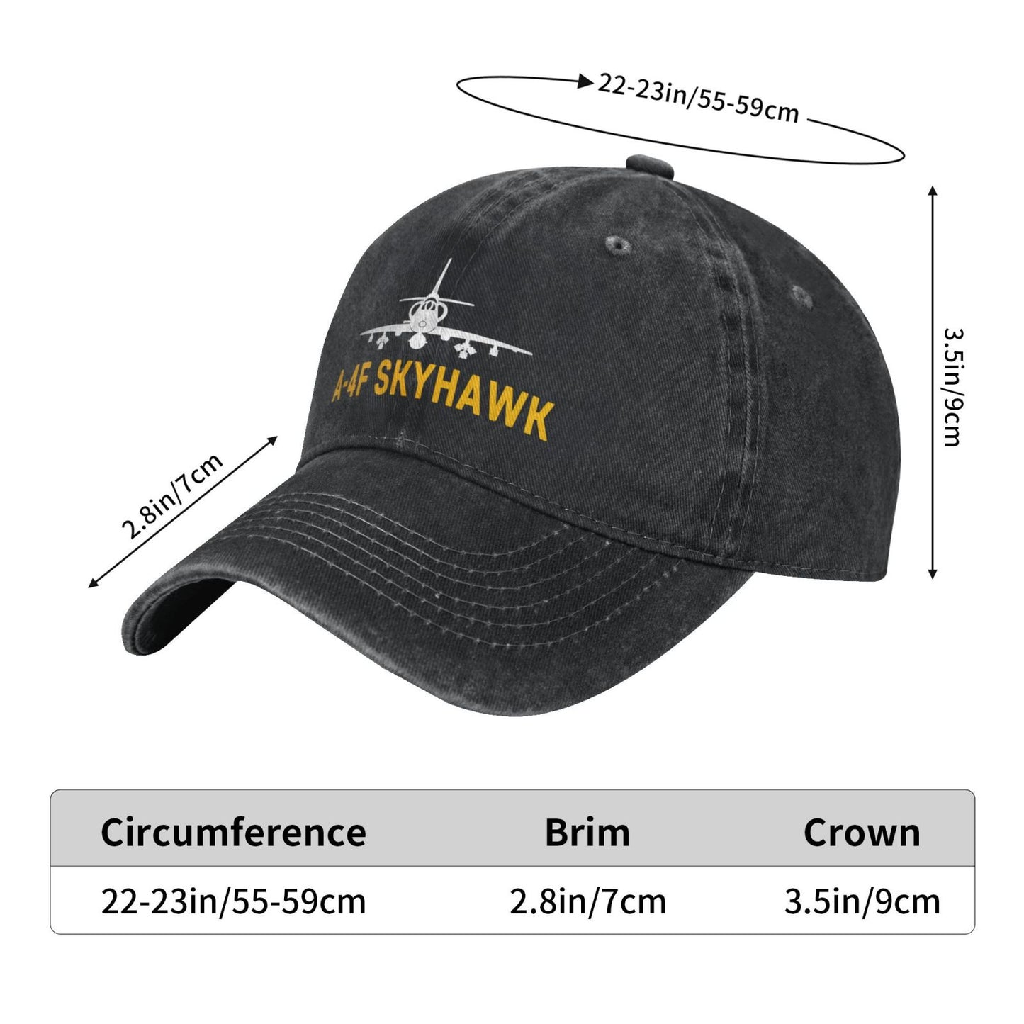 A-4F Skyhawk Printing unisex baseball cap adjustable hats veteran gift