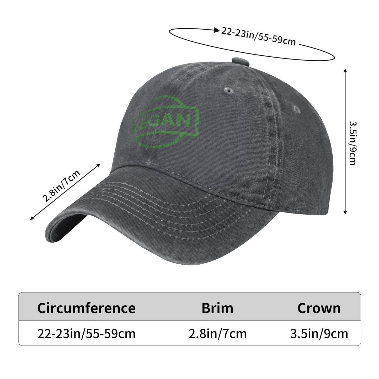 Vegan Printed unisex baseball cap outdoor hats adjustable cap trucker gift hat