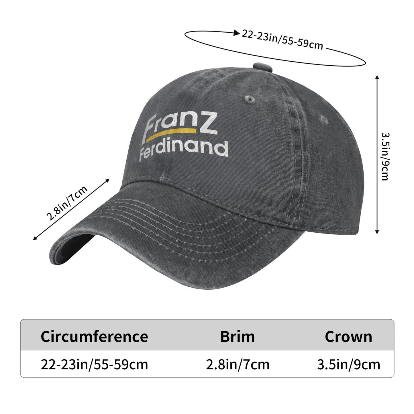 FRANZ FERDINAND Printed unisex baseball cap adjustable cap outdoor sun hats trucker hat