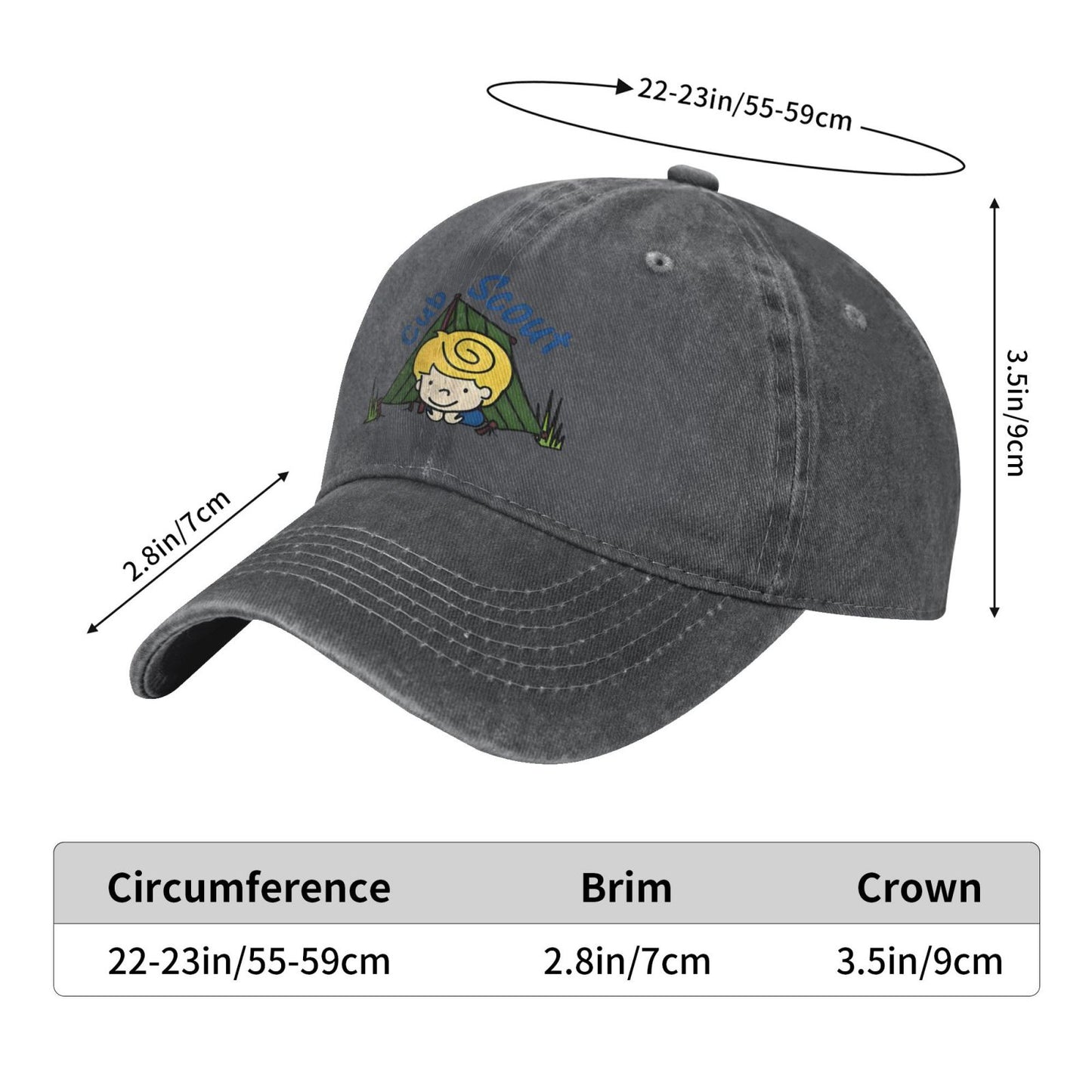 Cub Scout Printed unisex baseball cap adjustable cap outdoor sun hats trucker hat