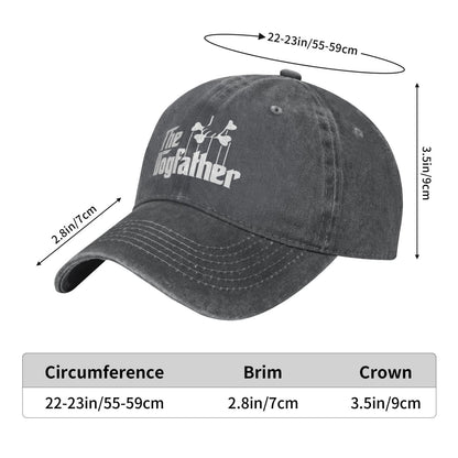 The Dogfather Print Printed unisex baseball cap adjustable cap outdoor sun hats trucker hat