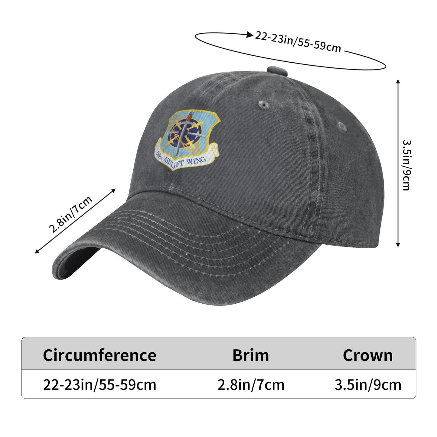 146th Airlift Wing Printing unisex baseball cap adjustable cap veteran gift