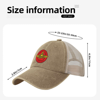 4th Force Reconnaissance Company Insignia Printed unisex baseball cap adjustable grid baseball cap veteran gift