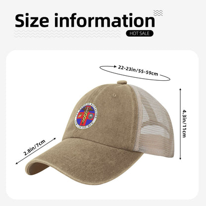 1st Medical Battalion (FtO) Printed unisex baseball cap adjustable grid baseball cap veteran gift
