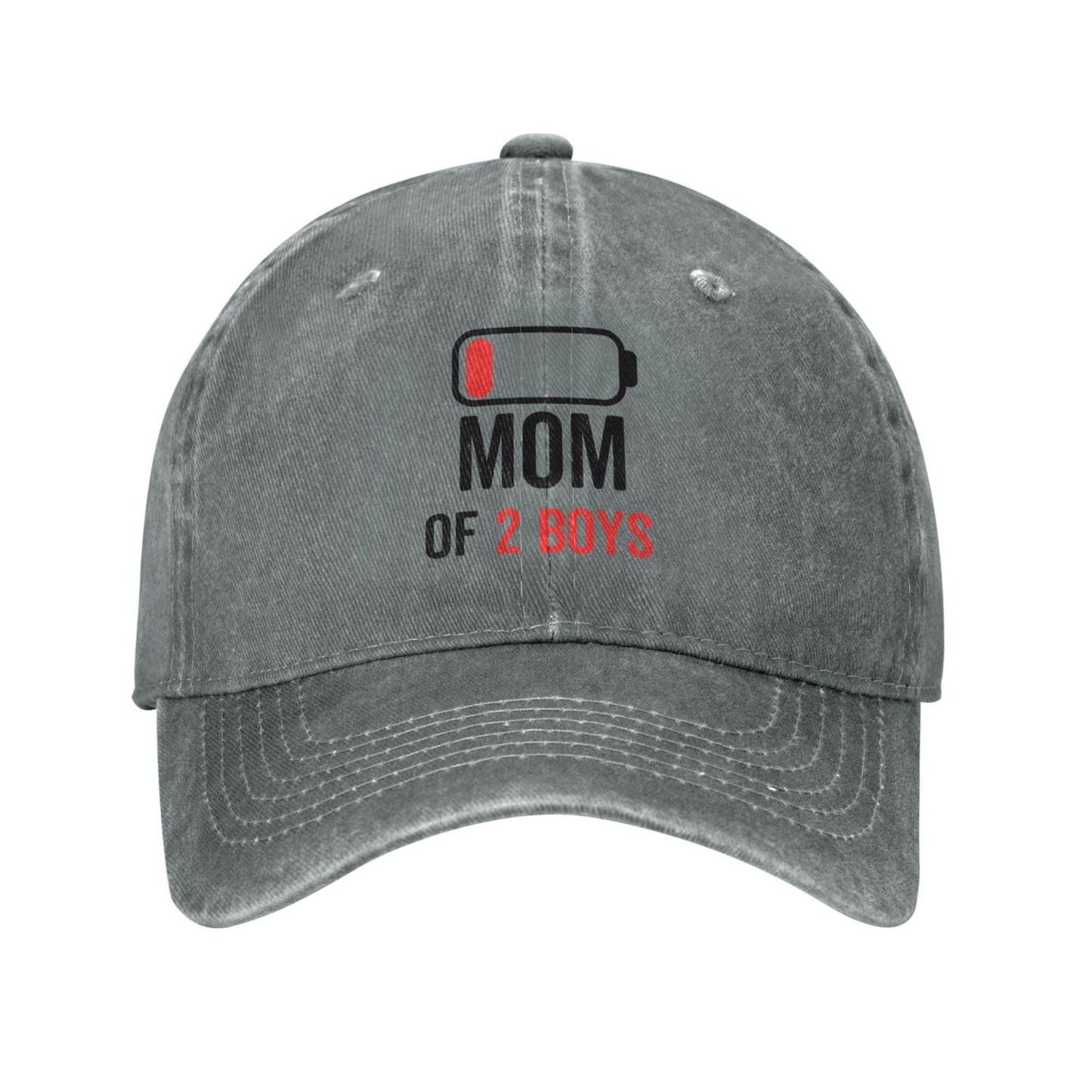 Mom Of 2 Boys Printing unisex baseball cap adjustable hats Outdoor leisure hat trucker cap