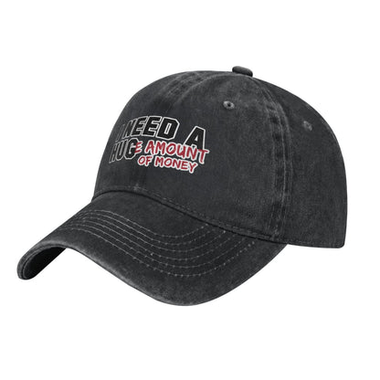 I Need Hug Huge Money Printed unisex baseball cap adjustable cap outdoor sun hats trucker hat