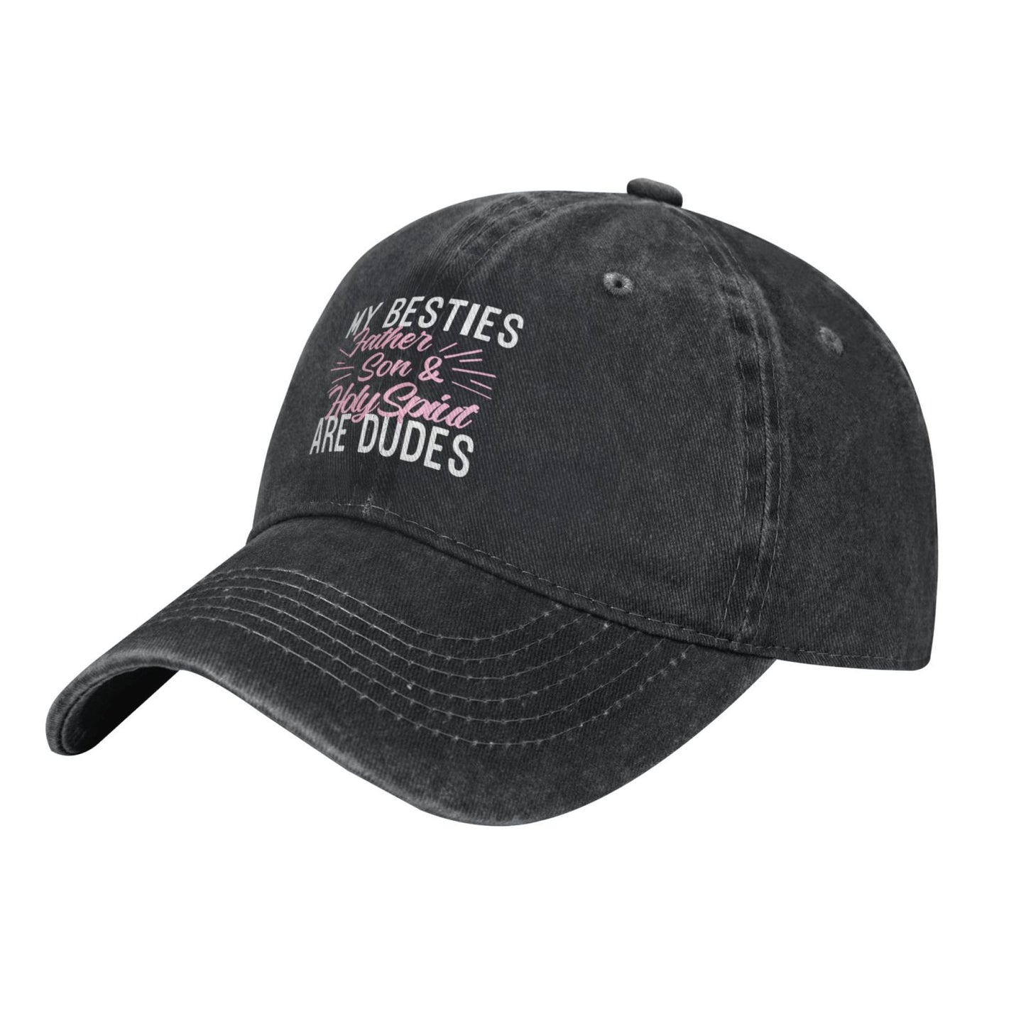MY BESTIES ARE DUDES Printed unisex baseball cap adjustable cap outdoor sun hats trucker hat