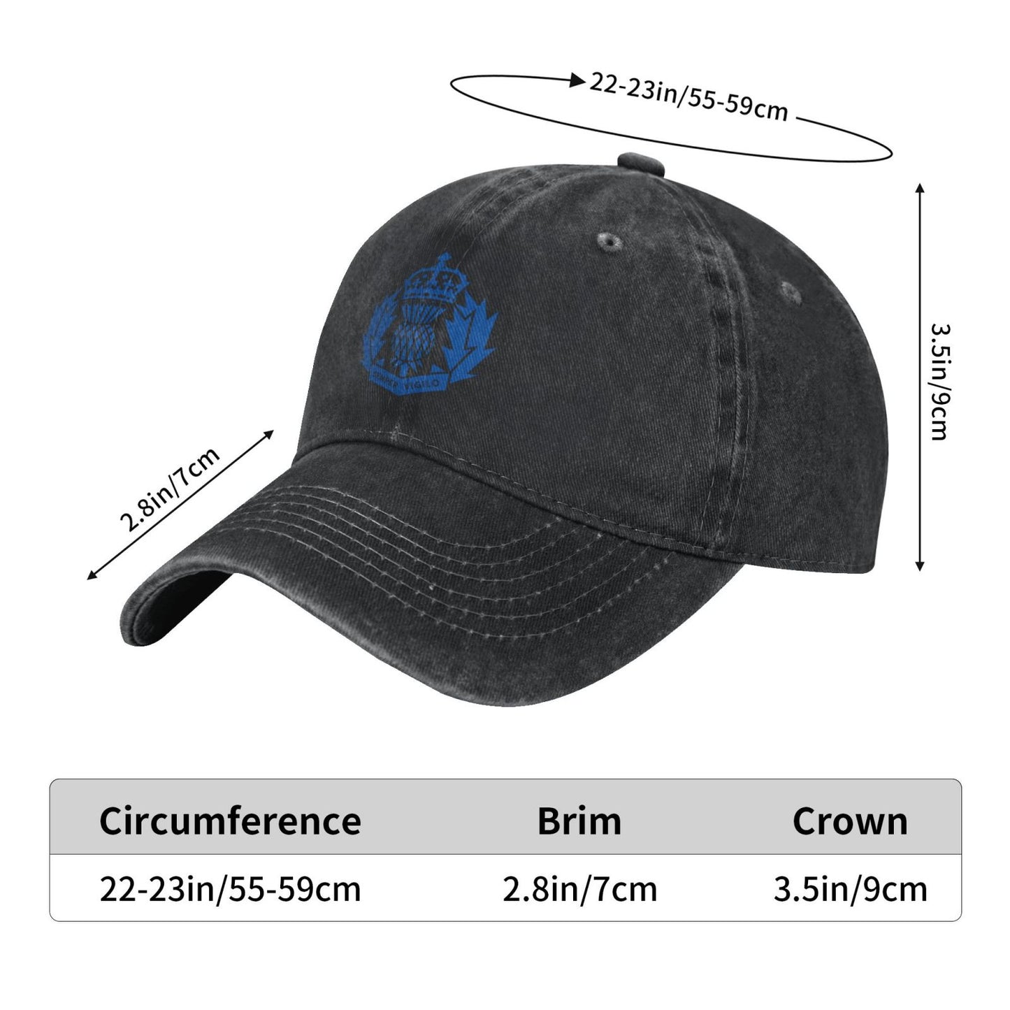Police Scotland Badge Printed unisex baseball cap adjustable cap outdoor trucker hat veterans Gifts