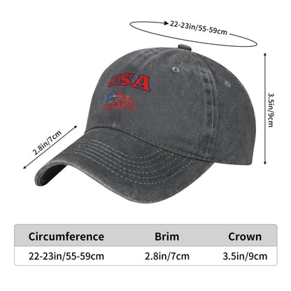 Patriots USA Prints Printed unisex baseball cap adjustable cap outdoor sun hats trucker hat