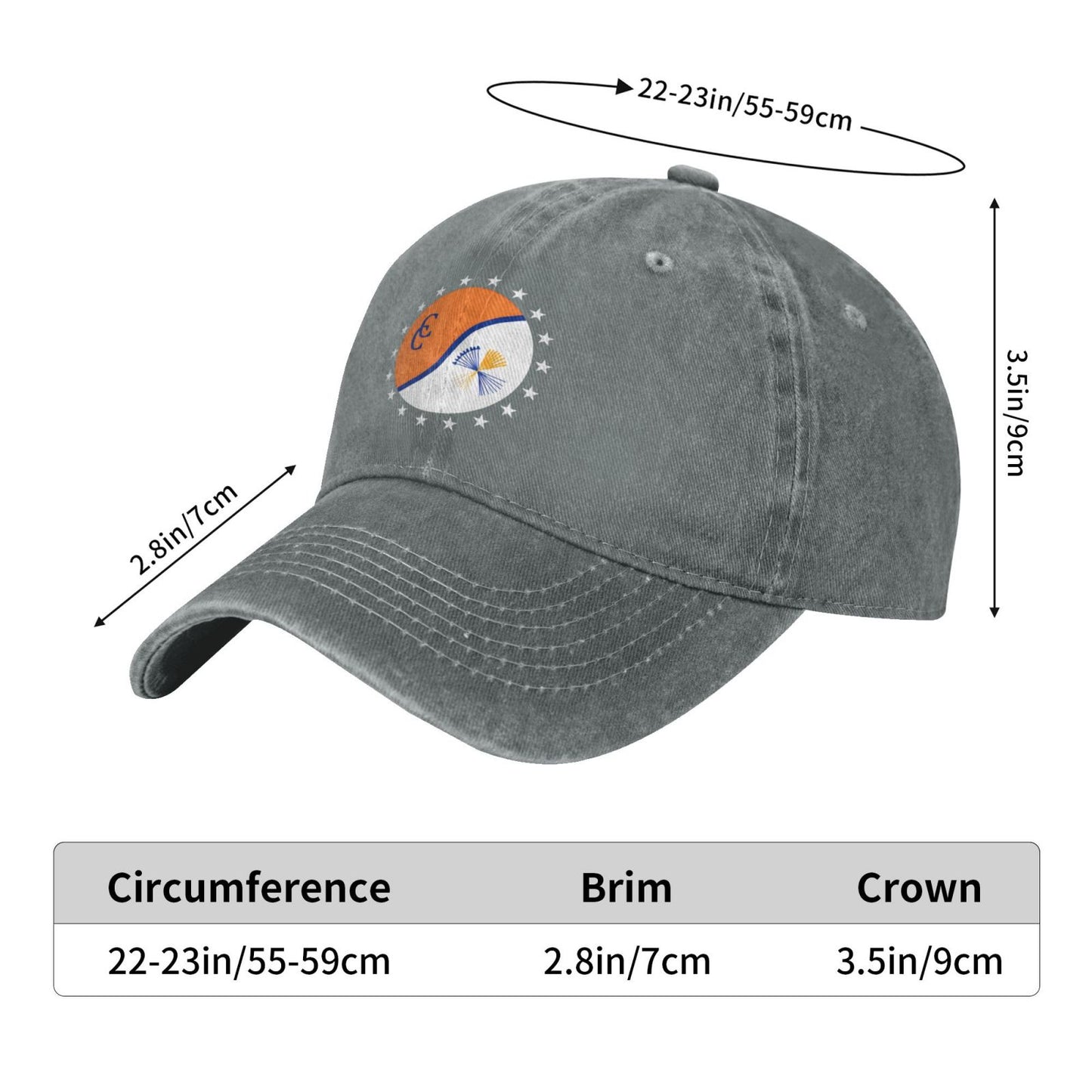 Columbiana County Printed unisex baseball cap adjustable cap outdoor sun hats trucker hat