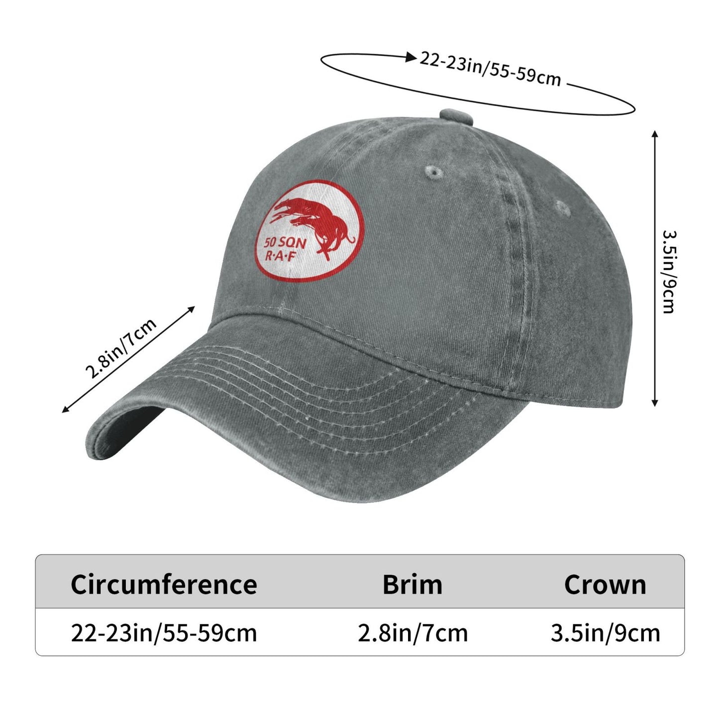 50 SON R·A·F Printed unisex baseball cap adjustable cap outdoor trucker hat veterans Gifts