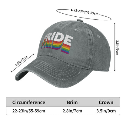 Rainbow LGBT Equality Rights Printed unisex baseball cap adjustable cap outdoor sun hats trucker hat