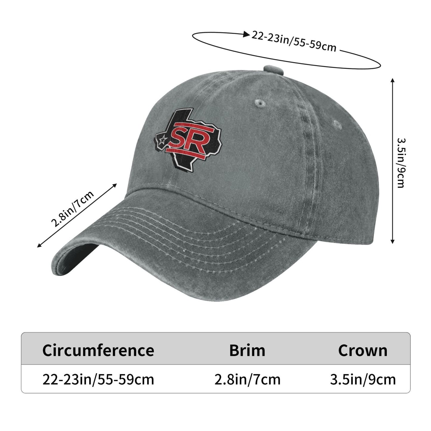 Sul Ross State University Printed unisex baseball cap outdoor hats adjustable cap trucker gift hat