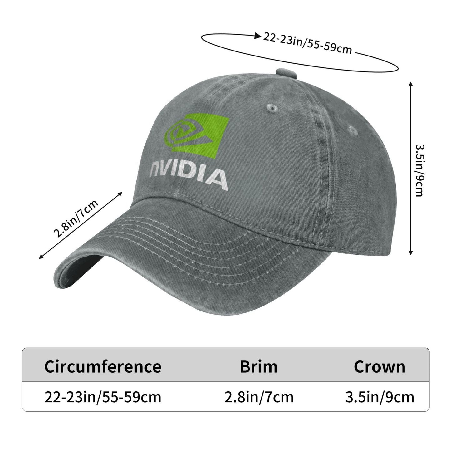 Nvidia Logo Printed unisex baseball cap outdoor hats adjustable cap trucker gift hat