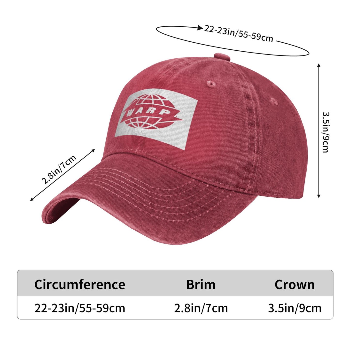 Warp Printed unisex baseball cap adjustable cap outdoor sun hats trucker hat