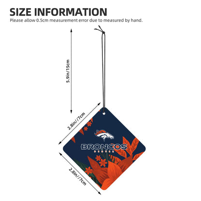 4pcs- Denver Broncos car aromatherapy tablets Car Air Fresheners Cards Set