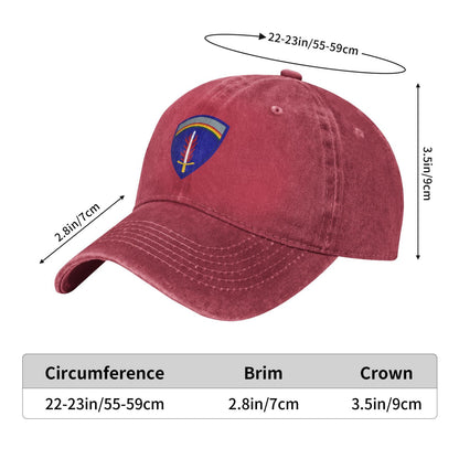 USAREUR Insignia Printing unisex baseball cap adjustable cap veteran gift