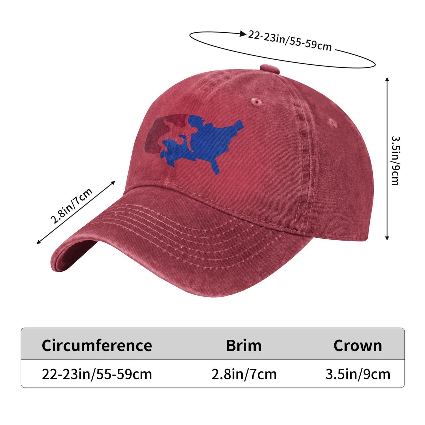 USA Wrestling(2) Printed unisex baseball cap adjustable cap outdoor sun hats trucker hat