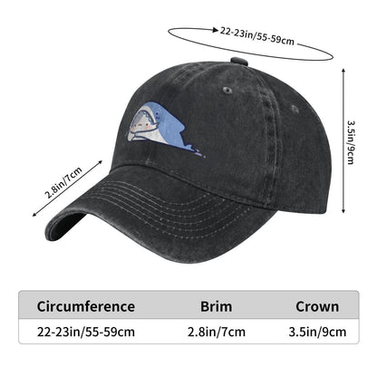 Shark Printed Printed unisex baseball cap adjustable cap outdoor sun hats trucker hat