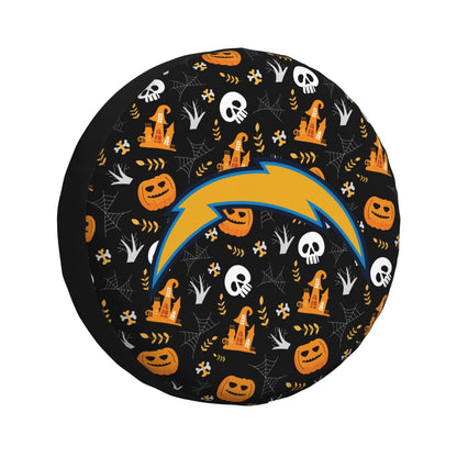 San Diego Chargers Print Pumpkin Castle Small Printed Car Tire Cover Tire Dust Cover