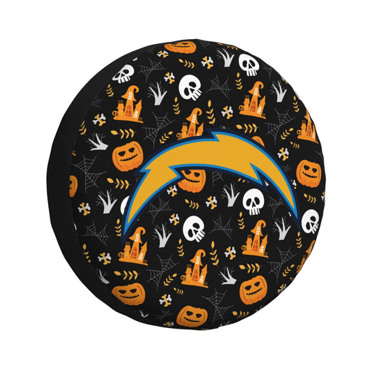San Diego Chargers Print Pumpkin Castle Small Printed Car Tire Cover Tire Dust Cover