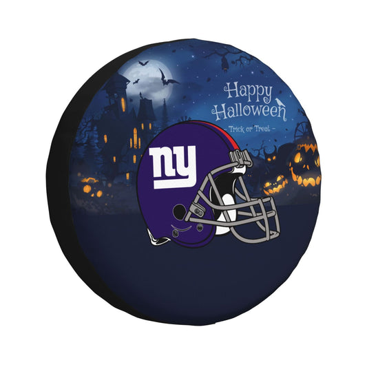 New York Giants printed car tire cover Happy Halloween printed tire dust cover