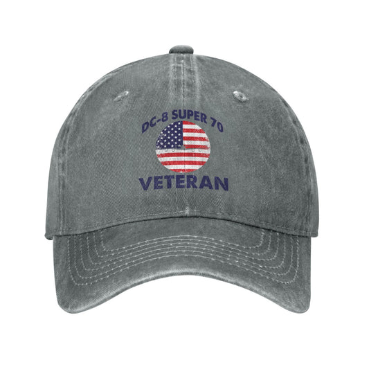 DC-8 Super 70 Printed unisex baseball cap outdoor hats adjustable cap trucker gift veteran cap
