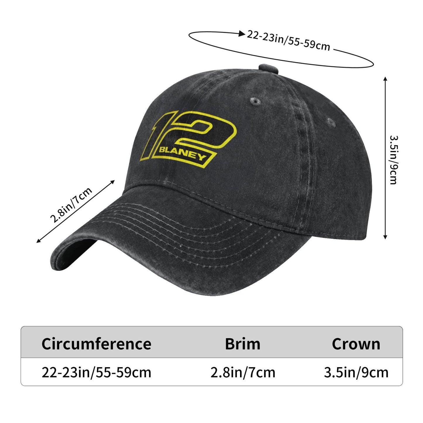 Ryan Blaney 12 Printed unisex baseball cap outdoor hats adjustable cap trucker gift hat