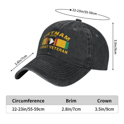 101st Airborne Vietnam Combat Printed unisex baseball cap outdoor hats adjustable cap trucker gift hat