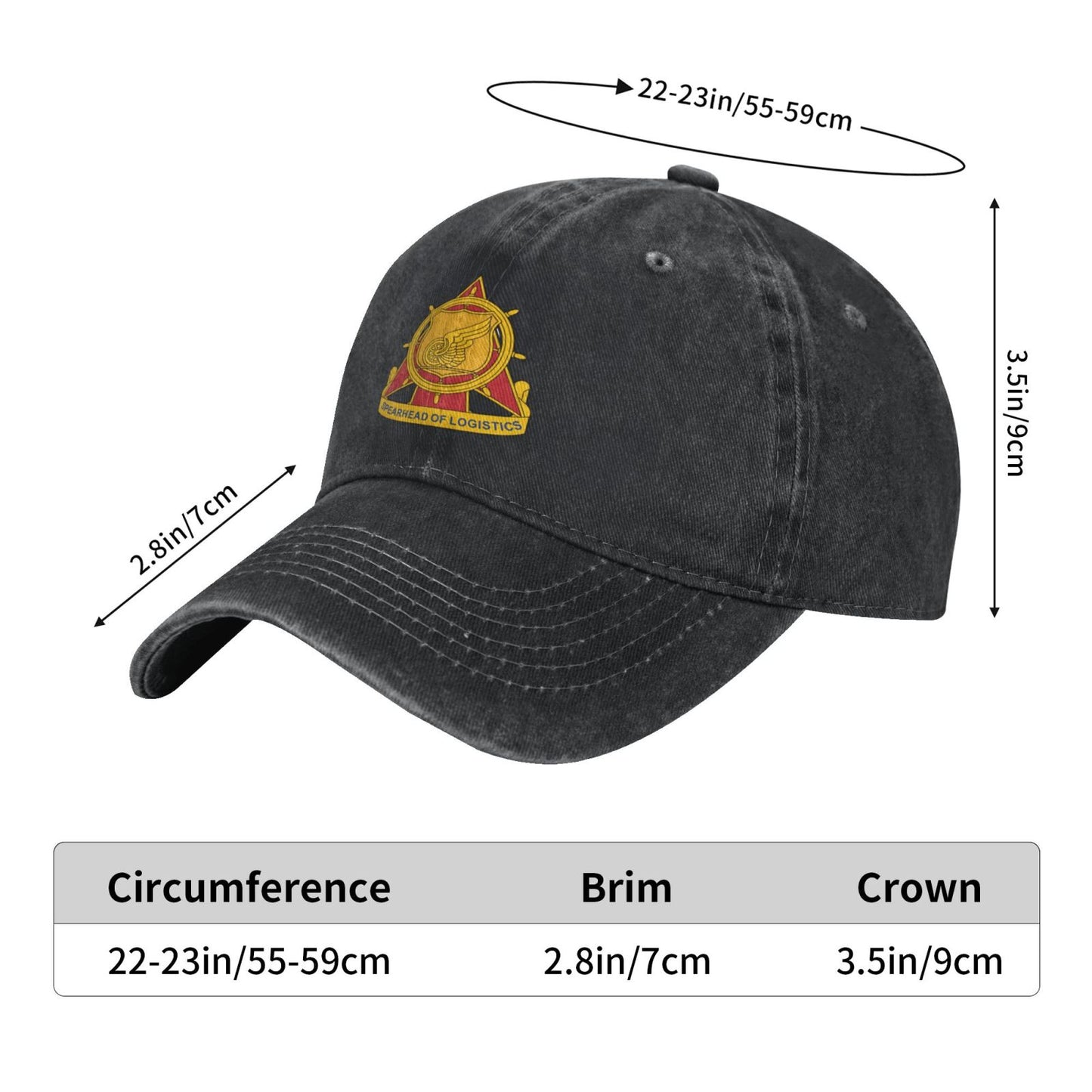Army Transportation Corps SPEARHEAD Of Logistics Printed unisex baseball cap outdoor hats adjustable cap trucker gift hat