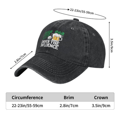 Over Par Under The Influence Golf Printed unisex baseball cap outdoor hats adjustable cap trucker gift hat