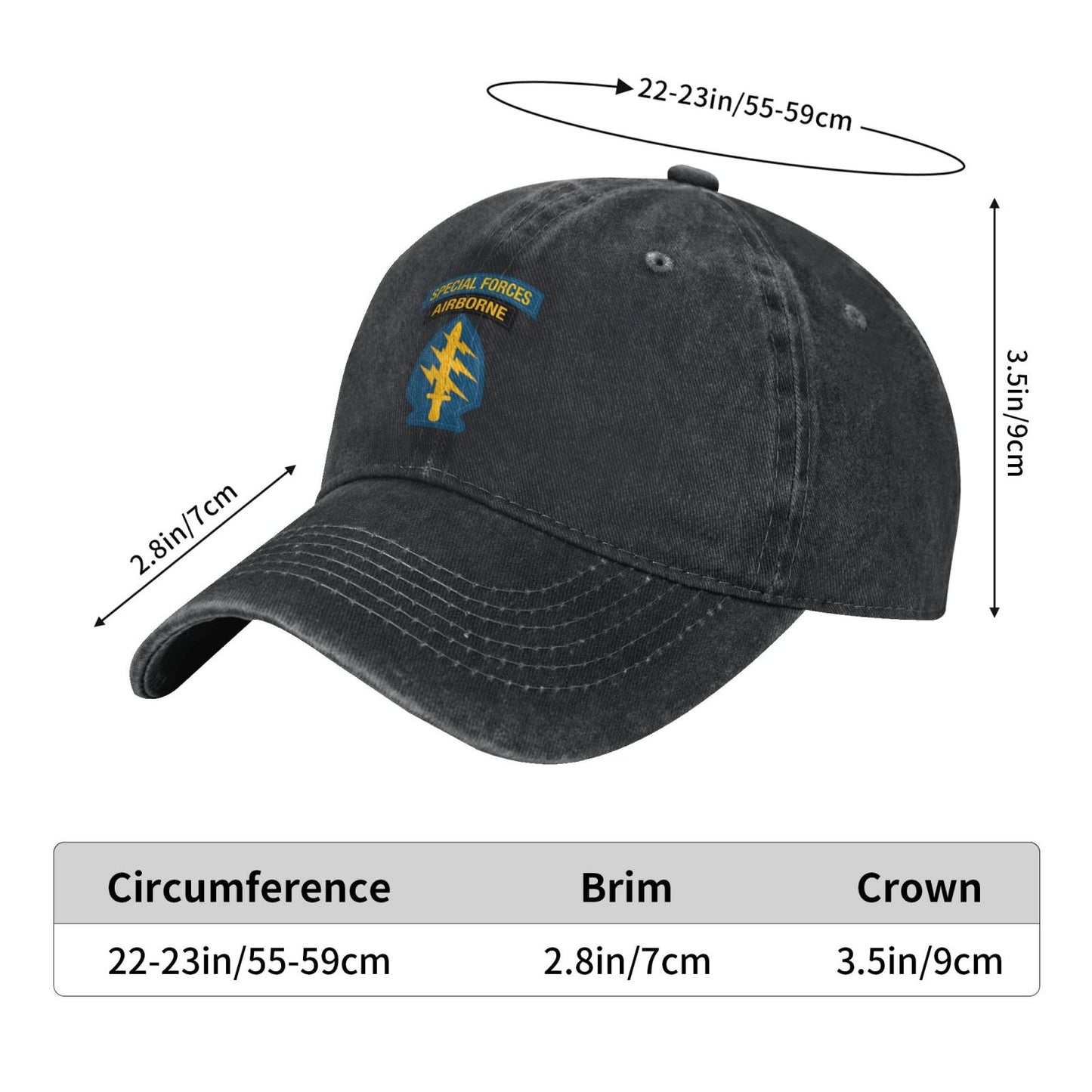 Special Forces Airborne Printed unisex baseball cap adjustable cap outdoor sunshade trucker hat